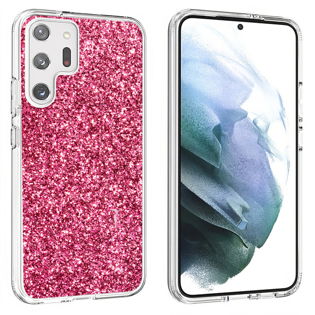 Pink Sparklings Print Slim Cover For Samsung Galaxy S (S24, S23, S22, S21 / Plus, FE, Ultra), Print in USA