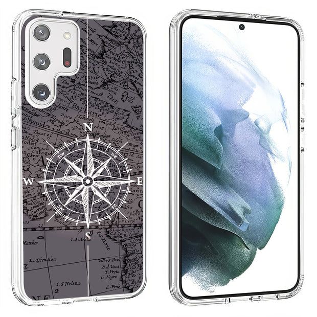 Map Compass Print Slim Cover For Samsung Galaxy S (S24, S23, S22, S21 / Plus, FE, Ultra), Print in USA