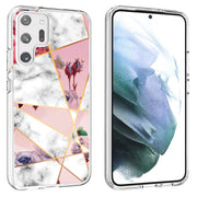 Marble Flower Print Slim Cover For Samsung Galaxy S (S24, S23, S22, S21 / Plus, FE, Ultra), Print in USA