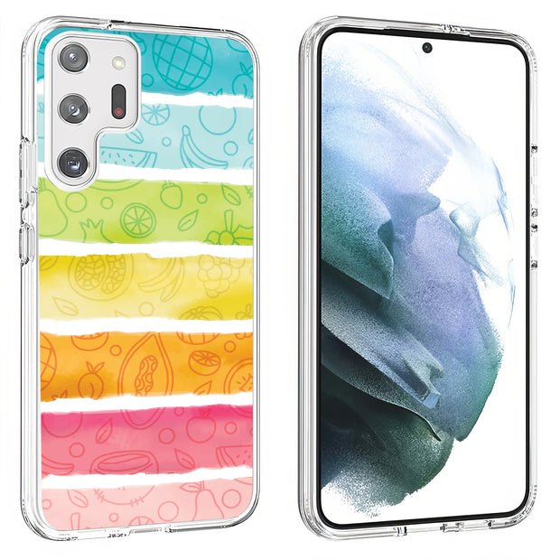 Color Fruit Print Slim Cover For Samsung Galaxy S (S24, S23, S22, S21 / Plus, FE, Ultra), Print in USA