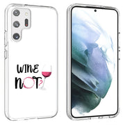 Wine Not Print Slim Cover For Samsung Galaxy S (S24, S23, S22, S21 / Plus, FE, Ultra), Print in USA