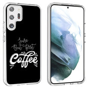 First Coffee Print Slim Cover For Samsung Galaxy S (S24, S23, S22, S21 / Plus, FE, Ultra), Print in USA