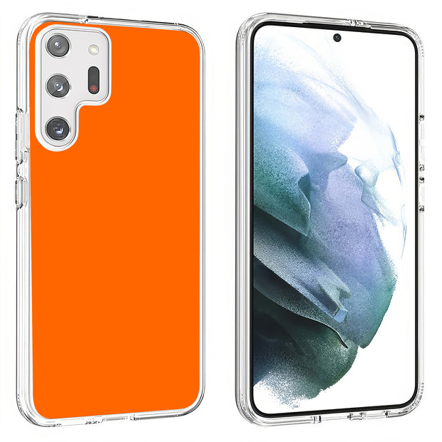 Vivid Orange Print Slim Cover For Samsung Galaxy S (S24, S23, S22, S21 / Plus, FE, Ultra), Print in USA