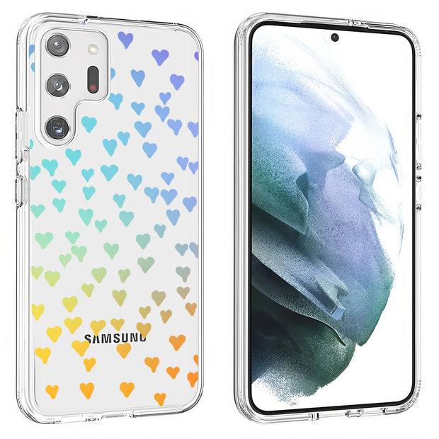 Gradient Hearts Print Slim Cover For Samsung Galaxy S (S24, S23, S22, S21 / Plus, FE, Ultra), Print in USA