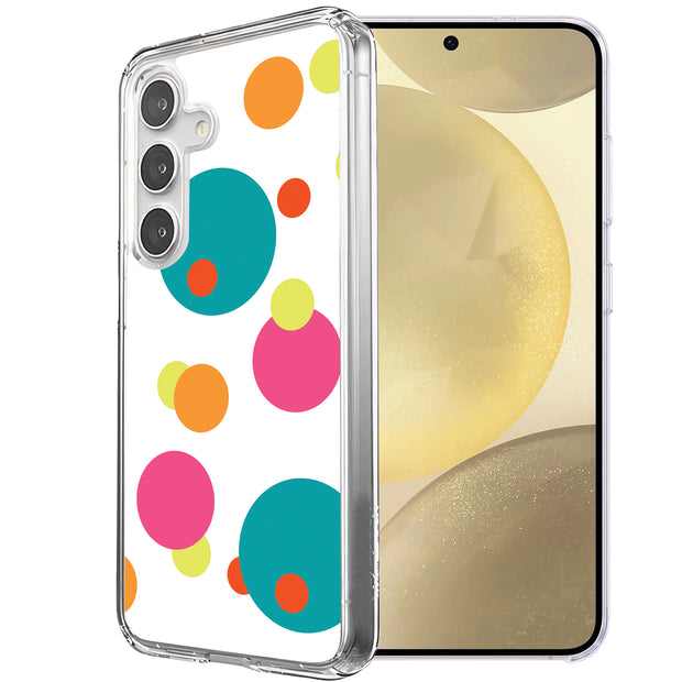 Polka Dot Print Slim Cover For Samsung Galaxy S (S24,S23,S22,S21/Plus,FE,Ultra), Print in USA