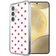 Dots White Print Slim Cover For Samsung Galaxy S (S24,S23,S22,S21/Plus,FE,Ultra), Print in USA