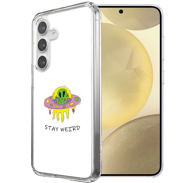 Alien Weird Print Slim Cover For Samsung Galaxy S (S24,S23,S22,S21/Plus,FE,Ultra), Print in USA