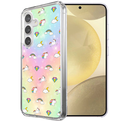 Rainbow Unicorn Print Slim Cover For Samsung Galaxy S (S24,S23,S22,S21/Plus,FE,Ultra), Print in USA