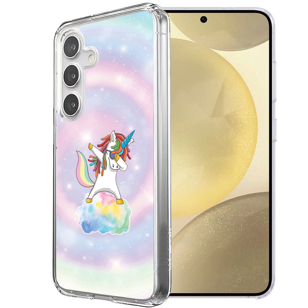 Unicorn Dabbing Print Slim Cover For Samsung Galaxy S (S24,S23,S22,S21/Plus,FE,Ultra), Print in USA