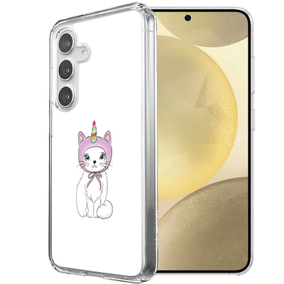 Unicorn Kitty Print Slim Cover For Samsung Galaxy S (S24,S23,S22,S21/Plus,FE,Ultra), Print in USA