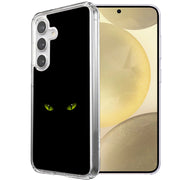 Cat Eyes Print Slim Cover For Samsung Galaxy S (S24,S23,S22,S21/Plus,FE,Ultra), Print in USA