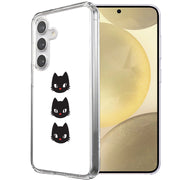 Black Cat Print Slim Cover For Samsung Galaxy S (S24,S23,S22,S21/Plus,FE,Ultra), Print in USA