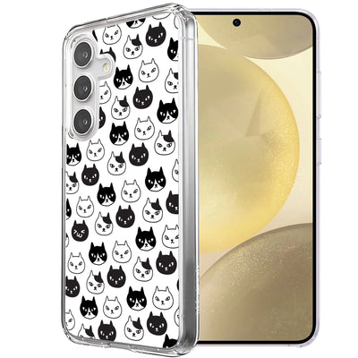 Cute Kitten Print Slim Cover For Samsung Galaxy S (S24,S23,S22,S21/Plus,FE,Ultra), Print in USA