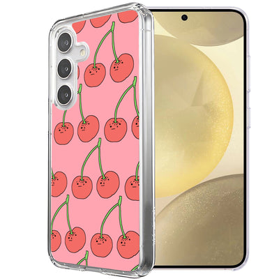 Cherry Print Slim Cover For Samsung Galaxy S (S24,S23,S22,S21/Plus,FE,Ultra), Print in USA