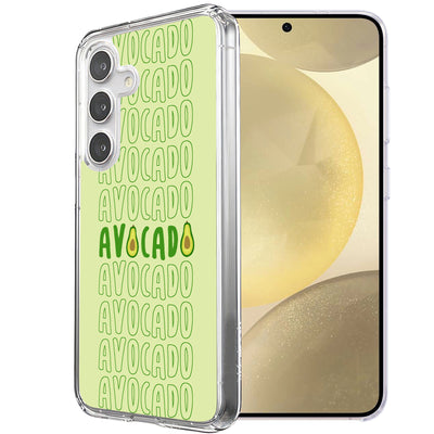 Avocado Text  Print Slim Cover For Samsung Galaxy S (S24,S23,S22,S21/Plus,FE,Ultra), Print in USA