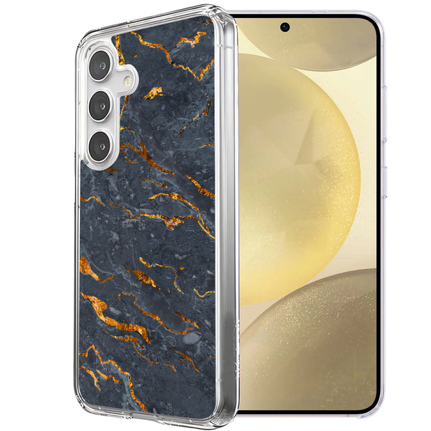 Gold Marble Print Slim Cover For Samsung Galaxy S (S24,S23,S22,S21/Plus,FE,Ultra), Print in USA