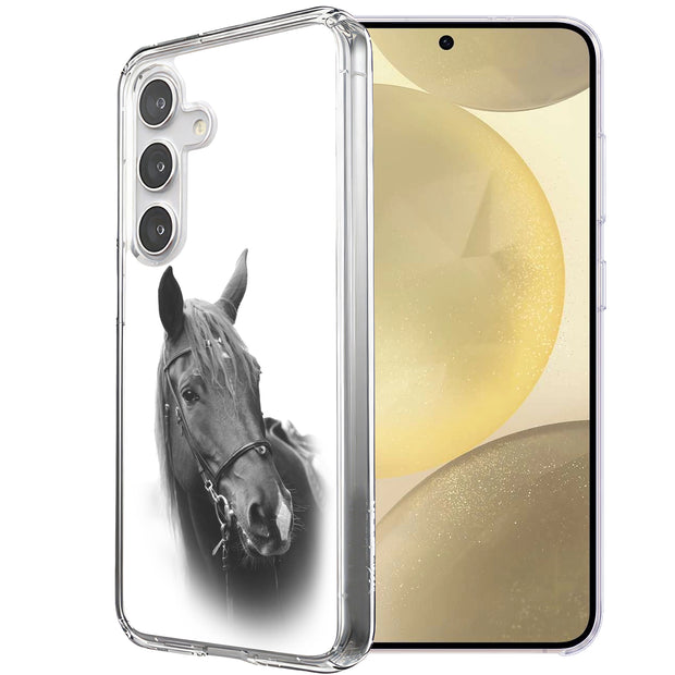 Animal Horse Print Slim Cover For Samsung Galaxy S (S24,S23,S22,S21/Plus,FE,Ultra), Print in USA