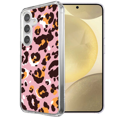 Pink Leopard 2 Print Slim Cover For Samsung Galaxy S (S24,S23,S22,S21/Plus,FE,Ultra), Print in USA