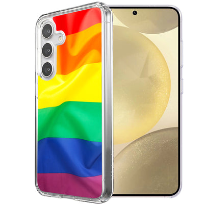 Rainbow LGBTQ Print Slim Cover For Samsung Galaxy S (S24,S23,S22,S21/Plus,FE,Ultra), Print in USA