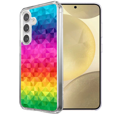 Rainbow Colors Print Slim Cover For Samsung Galaxy S (S24,S23,S22,S21/Plus,FE,Ultra), Print in USA