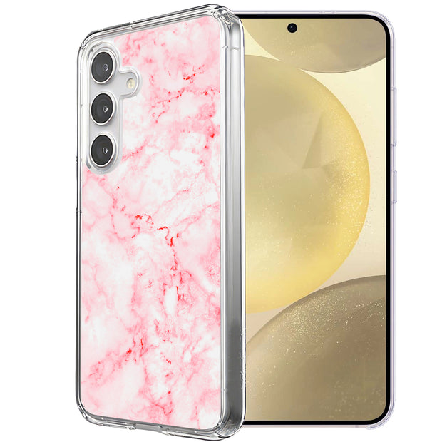 Glossy Marble Print Slim Cover For Samsung Galaxy S (S24,S23,S22,S21/Plus,FE,Ultra), Print in USA