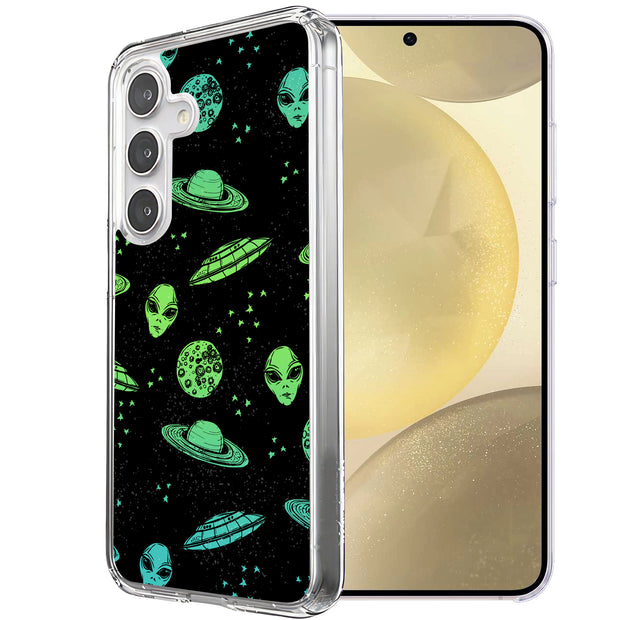 Space Alien Print Slim Cover For Samsung Galaxy S (S24,S23,S22,S21/Plus,FE,Ultra), Print in USA