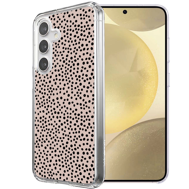 Polka Dots Brn Print Slim Cover For Samsung Galaxy S (S24,S23,S22,S21/Plus,FE,Ultra), Print in USA