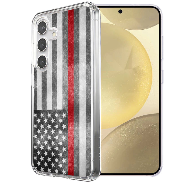 Thin Red Line Print Slim Cover For Samsung Galaxy S (S24,S23,S22,S21/Plus,FE,Ultra), Print in USA