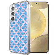 Petals Blue Print Slim Cover For Samsung Galaxy S (S24,S23,S22,S21/Plus,FE,Ultra), Print in USA