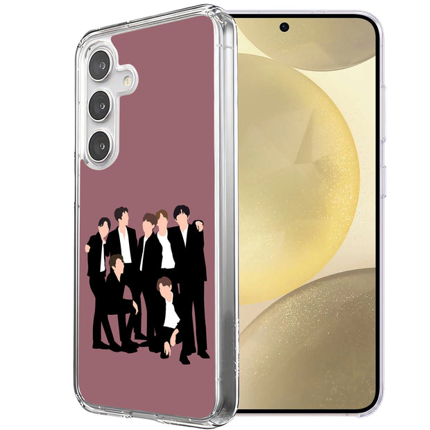 BTS Bangtan 15 Print Slim Cover For Samsung Galaxy S (S24,S23,S22,S21/Plus,FE,Ultra), Print in USA