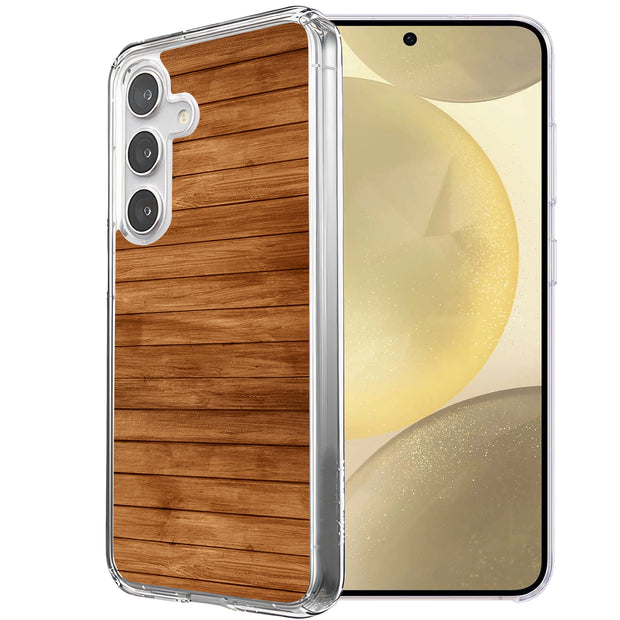 Wood 14 Print Slim Cover For Samsung Galaxy S (S24,S23,S22,S21/Plus,FE,Ultra), Print in USA