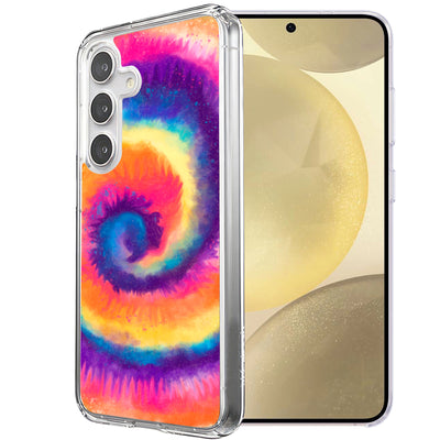 Tie Dye Circle Print Slim Cover For Samsung Galaxy S (S24,S23,S22,S21/Plus,FE,Ultra), Print in USA