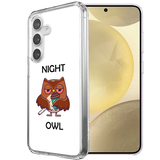 Night Owl  Print Slim Cover For Samsung Galaxy S (S24,S23,S22,S21/Plus,FE,Ultra), Print in USA