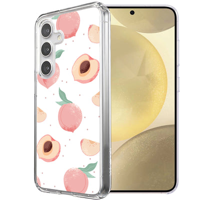 Juicy Peach Print Slim Cover For Samsung Galaxy S (S24,S23,S22,S21/Plus,FE,Ultra), Print in USA