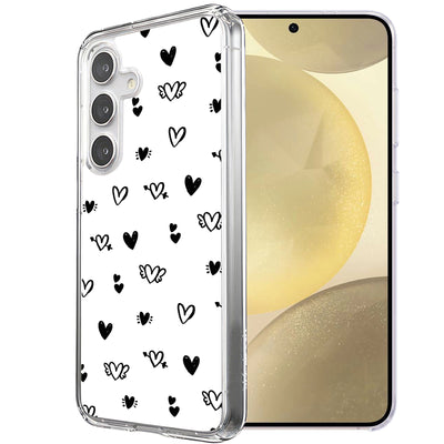 Flying Hearts Print Slim Cover For Samsung Galaxy S (S24,S23,S22,S21/Plus,FE,Ultra), Print in USA