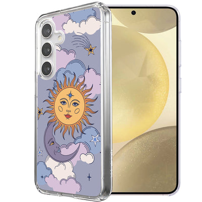 Sun Moon Stars Print Slim Cover For Samsung Galaxy S (S24,S23,S22,S21/Plus,FE,Ultra), Print in USA