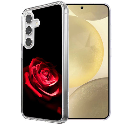 Romantic Rose Print Slim Cover For Samsung Galaxy S (S24,S23,S22,S21/Plus,FE,Ultra), Print in USA