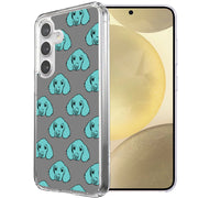 Blue Dog Print Slim Cover For Samsung Galaxy S (S24,S23,S22,S21/Plus,FE,Ultra), Print in USA