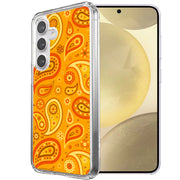 Yellow Bandana Print Slim Cover For Samsung Galaxy S (S24,S23,S22,S21/Plus,FE,Ultra), Print in USA