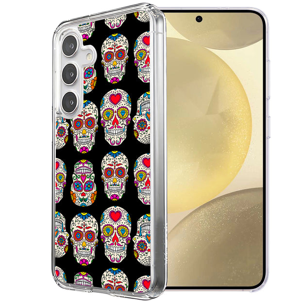 Cute Skull Head Print Slim Cover For Samsung Galaxy S (S24,S23,S22,S21/Plus,FE,Ultra), Print in USA