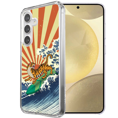 Japanese Tiger Print Slim Cover For Samsung Galaxy S (S24,S23,S22,S21/Plus,FE,Ultra), Print in USA