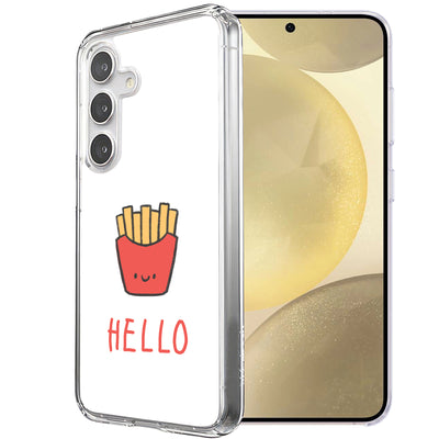 Hello Fries Print Slim Cover For Samsung Galaxy S (S24,S23,S22,S21/Plus,FE,Ultra), Print in USA