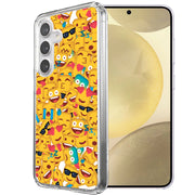 Square Emojis Print Slim Cover For Samsung Galaxy S (S24,S23,S22,S21/Plus,FE,Ultra), Print in USA