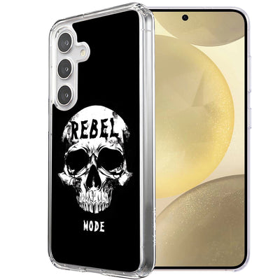 Rebel Skull Print Slim Cover For Samsung Galaxy S (S24,S23,S22,S21/Plus,FE,Ultra), Print in USA