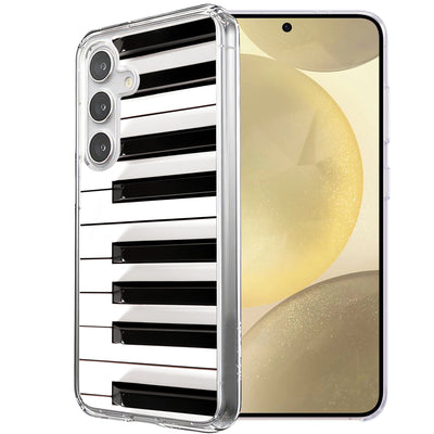 Piano Keys Print Slim Cover For Samsung Galaxy S (S24,S23,S22,S21/Plus,FE,Ultra), Print in USA