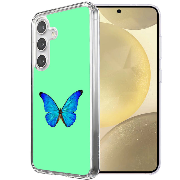 Butterfly Photo Print Slim Cover For Samsung Galaxy S (S24,S23,S22,S21/Plus,FE,Ultra), Print in USA