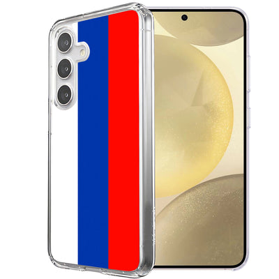 Flag Russia Print Slim Cover For Samsung Galaxy S (S24,S23,S22,S21/Plus,FE,Ultra), Print in USA