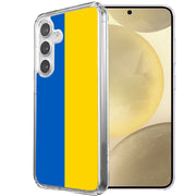 Flag Ukraine Print Slim Cover For Samsung Galaxy S (S24,S23,S22,S21/Plus,FE,Ultra), Print in USA