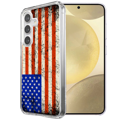 America Flag  Print Slim Cover For Samsung Galaxy S (S24,S23,S22,S21/Plus,FE,Ultra), Print in USA