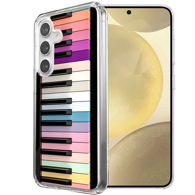 Rainbow Piano Print Slim Cover For Samsung Galaxy S (S24,S23,S22,S21/Plus,FE,Ultra), Print in USA